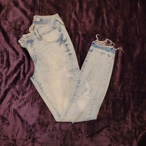Distressed Light Wash Jeans